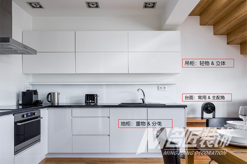 桐庐厨房室内装修设计规划，让空间扩容提升厨房的收纳能力