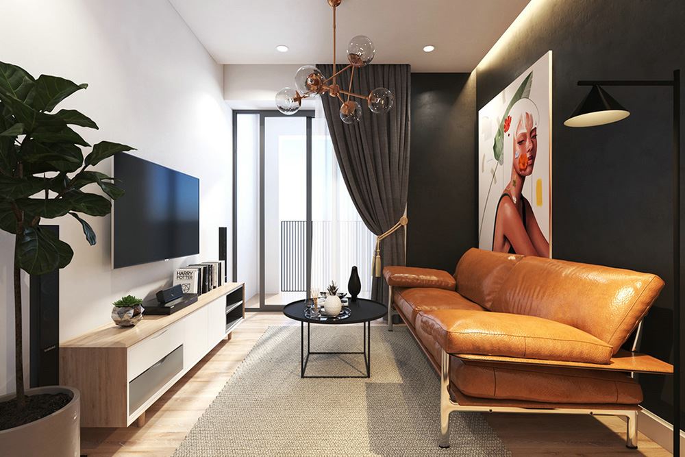 现代风格公寓装修设计效果图-桐庐万科金域中央公寓65平米