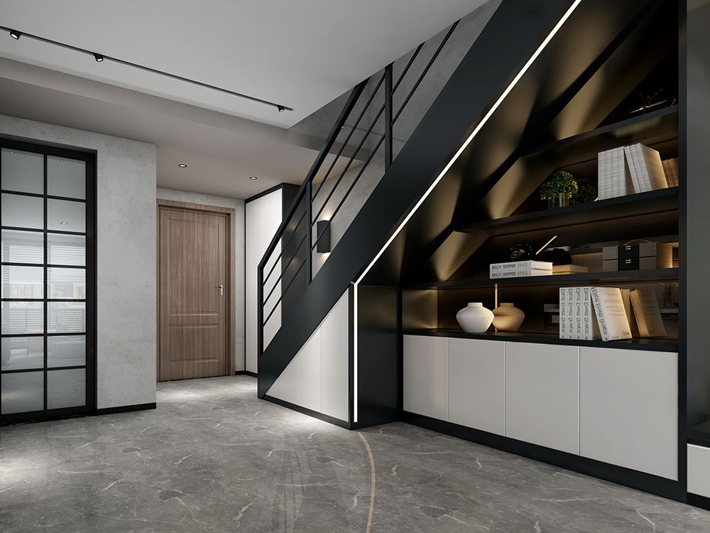 桐庐室内装修兆阳O立方公寓45平米-现代简约风格室内设计家装案例
