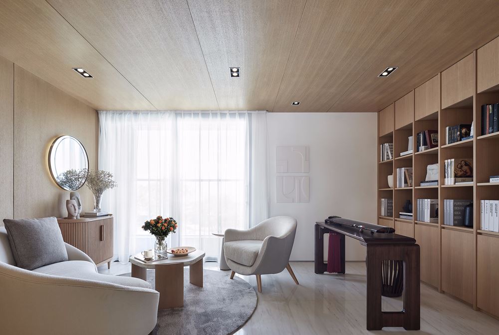 桐庐装修设计华夏印象160平米四居-现代简约风格室内家装案例效果图