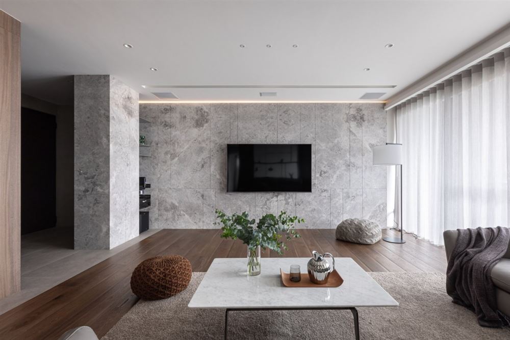 桐庐室内装修美的君兰江山168平方米四居-现代简约风格室内设计家装案例