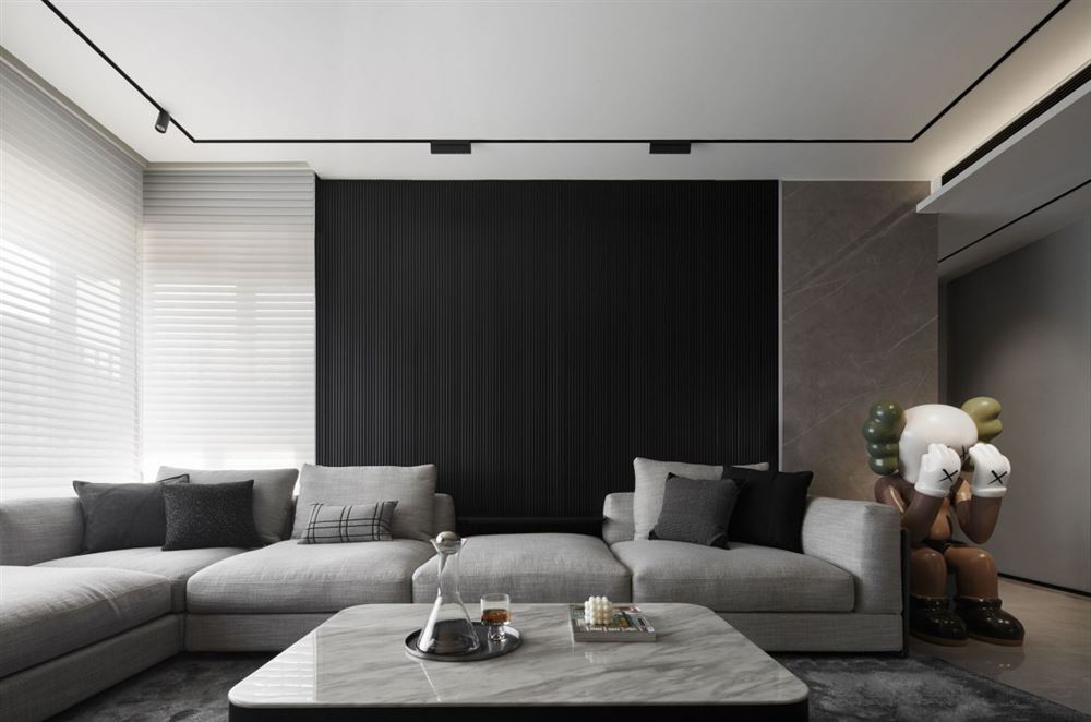 桐庐室内装修中海金沙湾134平方米三居-现代简约风格室内设计家装案例