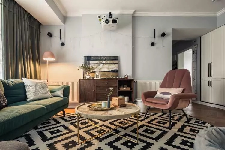 北欧风格家装设计室内装修效果图-客厅沙发