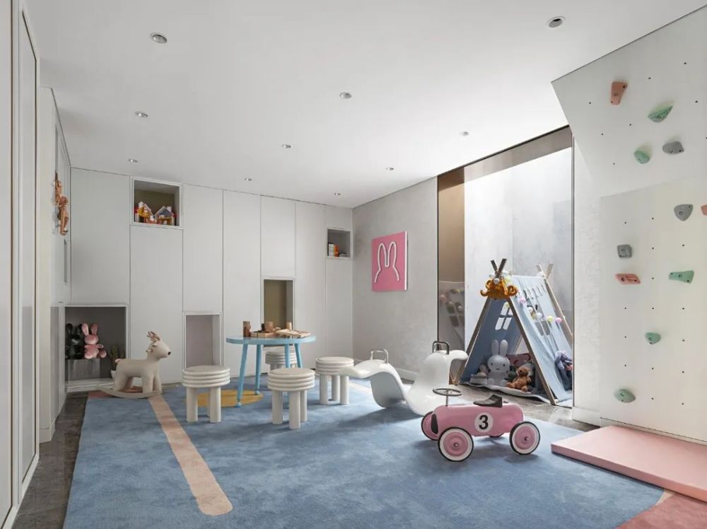 轻奢北欧风格室内家装案例效果图-儿童游乐区