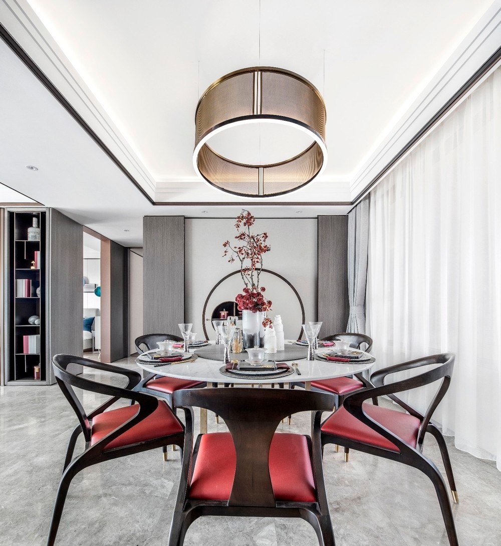 新中式奢华风格室内设计家装案例-餐厅