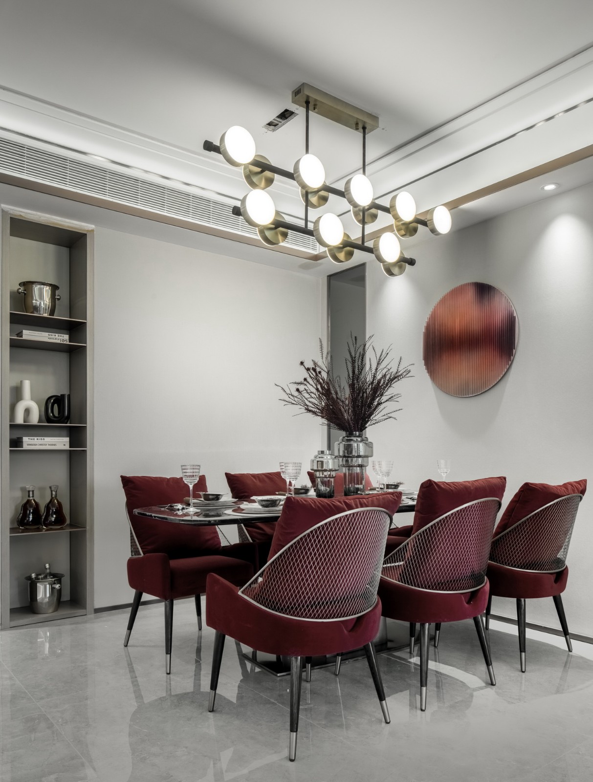 现代新中式风格室内设计家装案例-餐厅